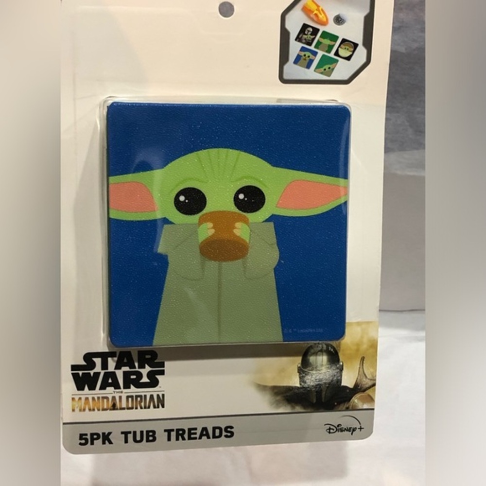 Star Wars Mandalorian 5piece‎ bath tub treads new